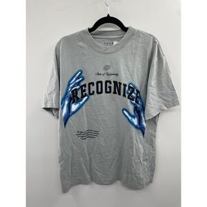 NWT PacSun Recognize Oversized T-Shirt Men's Medium Gray Pullover Short Sleeve